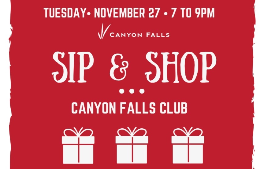 Sip & Shop Resident Event at Canyon Falls Club