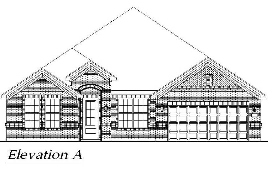Chesmar Homes Plan Laurel Elevation A in Canyon Falls