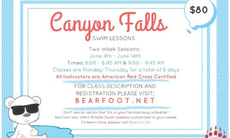Canyon Falls Swim Lessons at Canyon Falls Club Northlake, TX