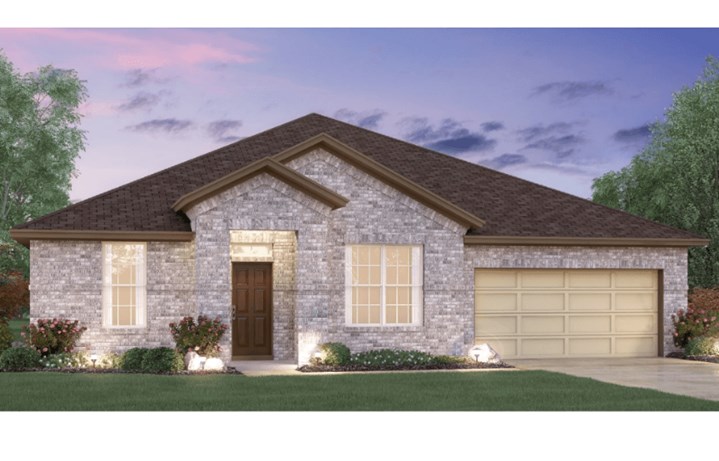 MI Homes Plan Angelina Elevation A in Canyon Falls