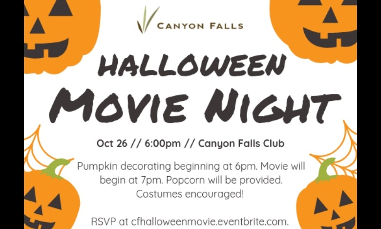 Halloween Movie Night at Canyon Falls Community Northlake, TX