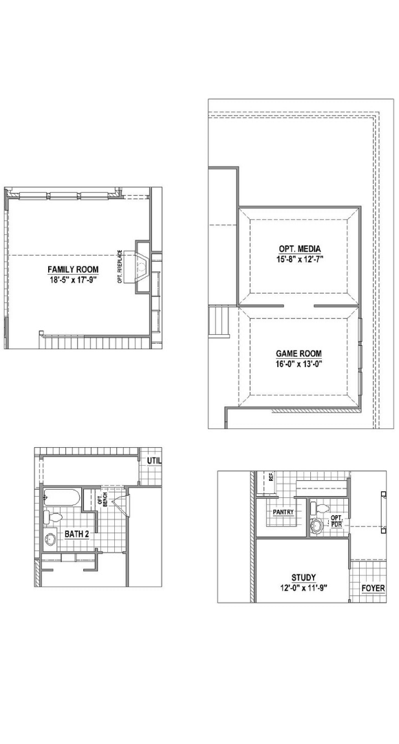 American Legend Homes Floorplan 1689 Options in Canyon Falls
