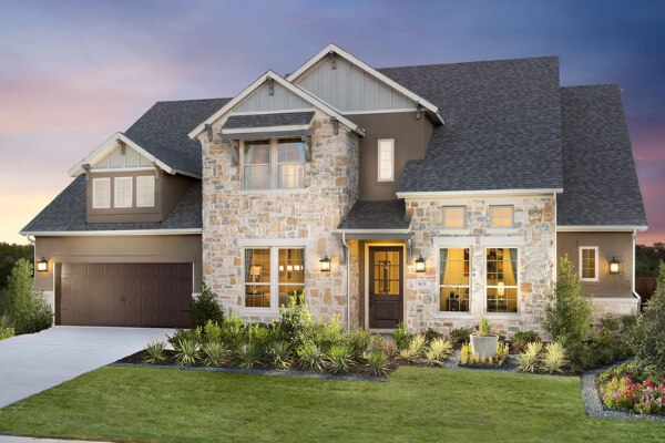 Meritage Homes Model Home In Canyon Falls Northlake Texas Homes