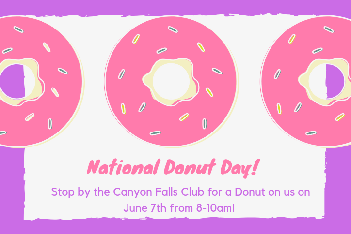 Canyon Falls National Donut Day Event in Northlake, TX