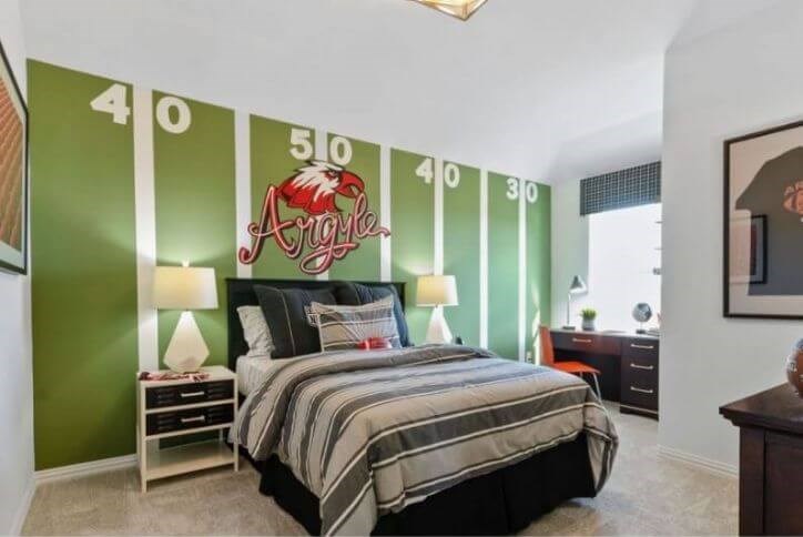 Landon Homes model kid's bedroom at Canyon Falls in Northlake, TX