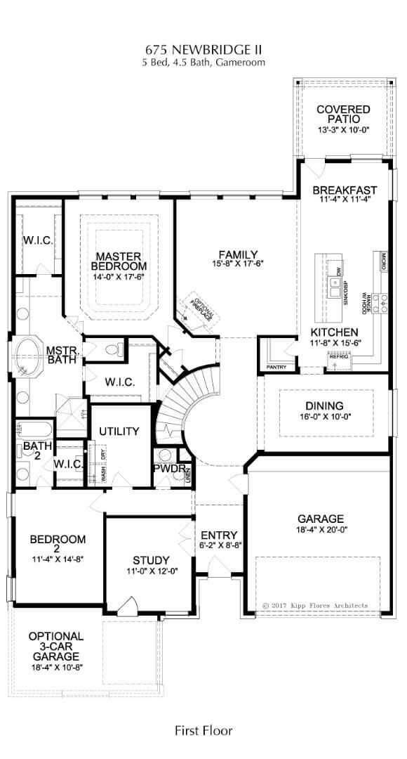 Landon Homes Plan 675 Newbridge II First Floor in Canyon Falls