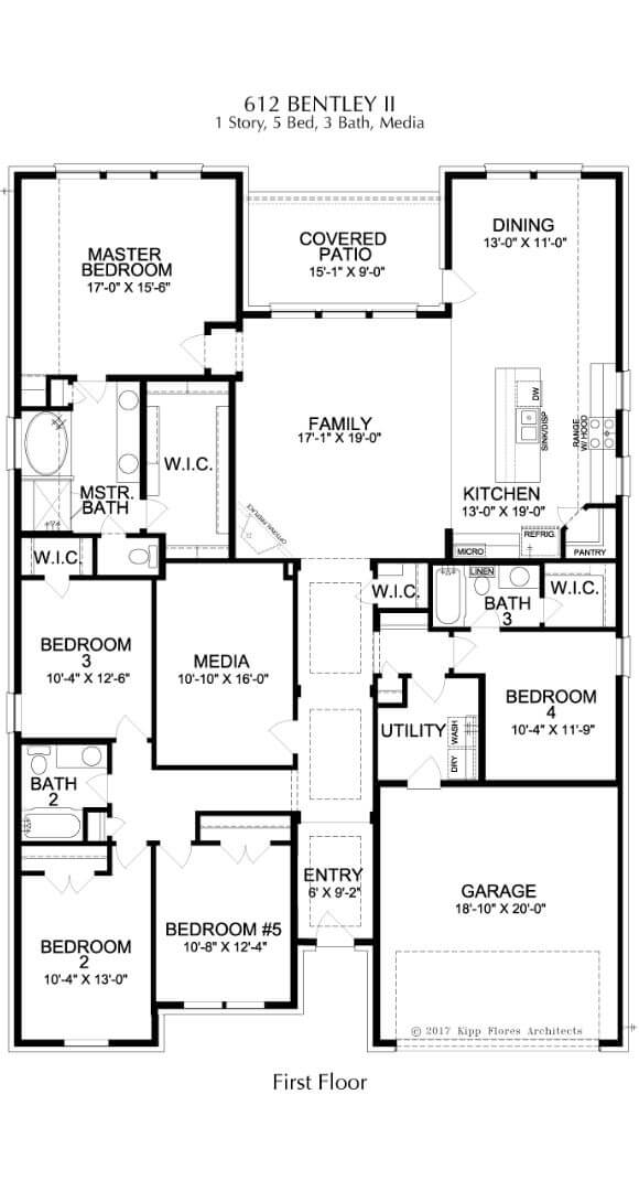 Landon Homes Plan 612 Bentley II Floorplan 1 in Canyon Falls