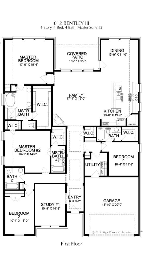Landon Homes Plan 612 Bentley III Floorplan 1 in Canyon Falls