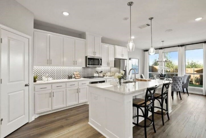 American Legend Homes model kitchen in Canyon Falls