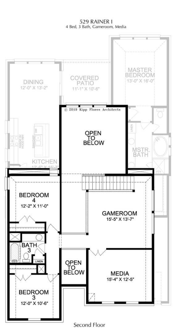Landon Homes Plan 529 Rainer Second Floor in Canyon Falls