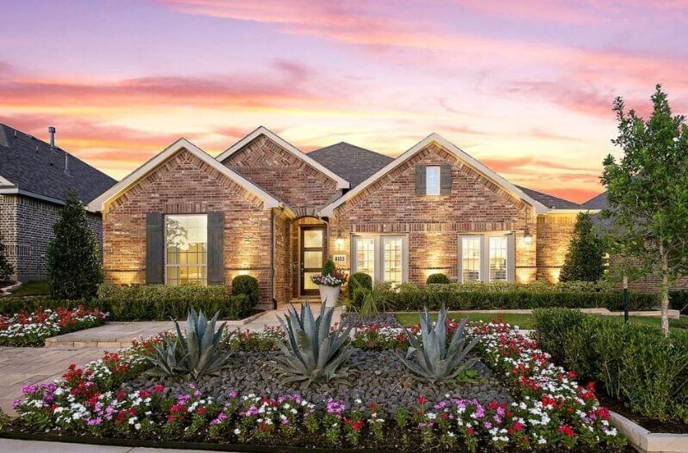 American Legend Plan 1521 Exterior at Canyon Falls, TX