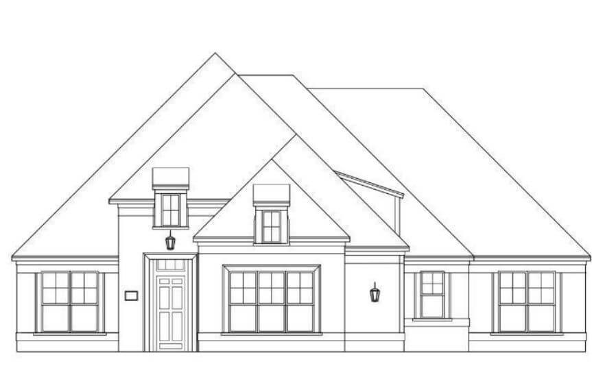 Windmiller Custom Homes plan Anderson Elevation in Canyon Falls