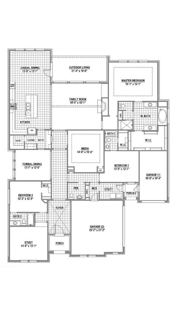 Belclaire Homes Plan B810 Floorplan 1 in Canyon Falls