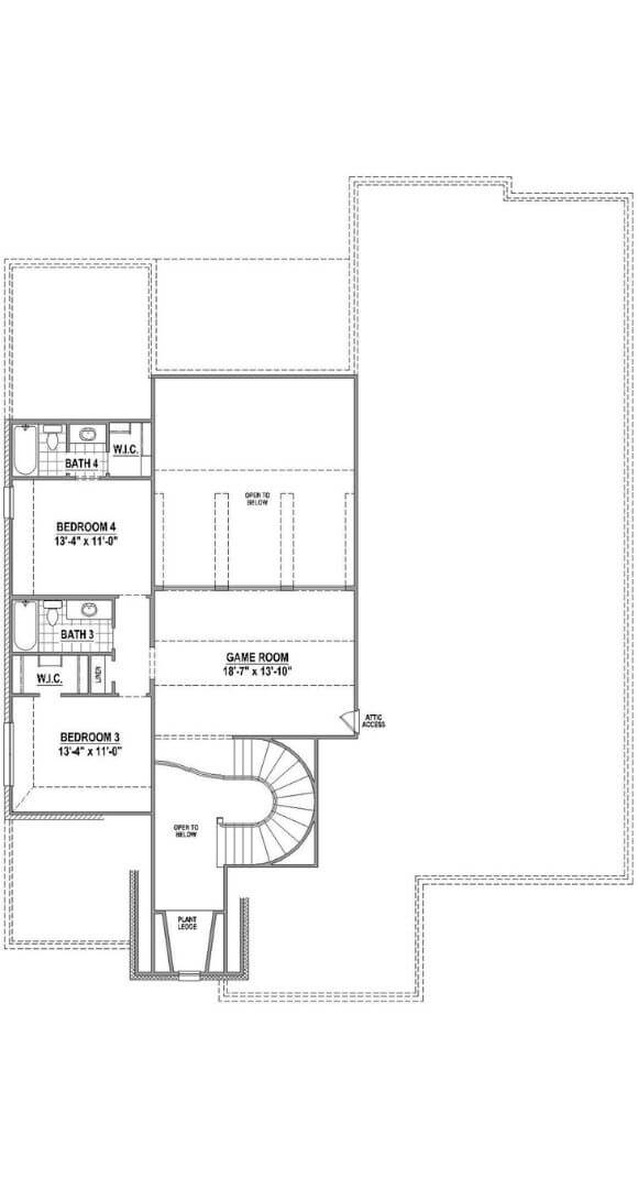 Belclaire Homes Plan B834 Floorplan in Canyon Falls
