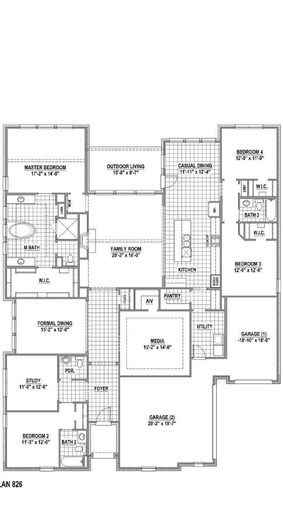 Belclaire Homes Plan B826 Floorplans in Canyon Falls
