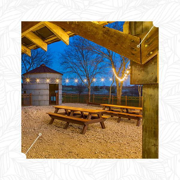 Hay barn and pooch park in Canyon Falls community Northlake, TX