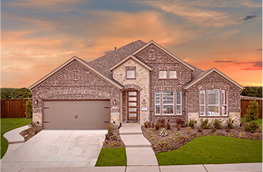 Quick move-in homes in Canyon Falls community Northlake TX