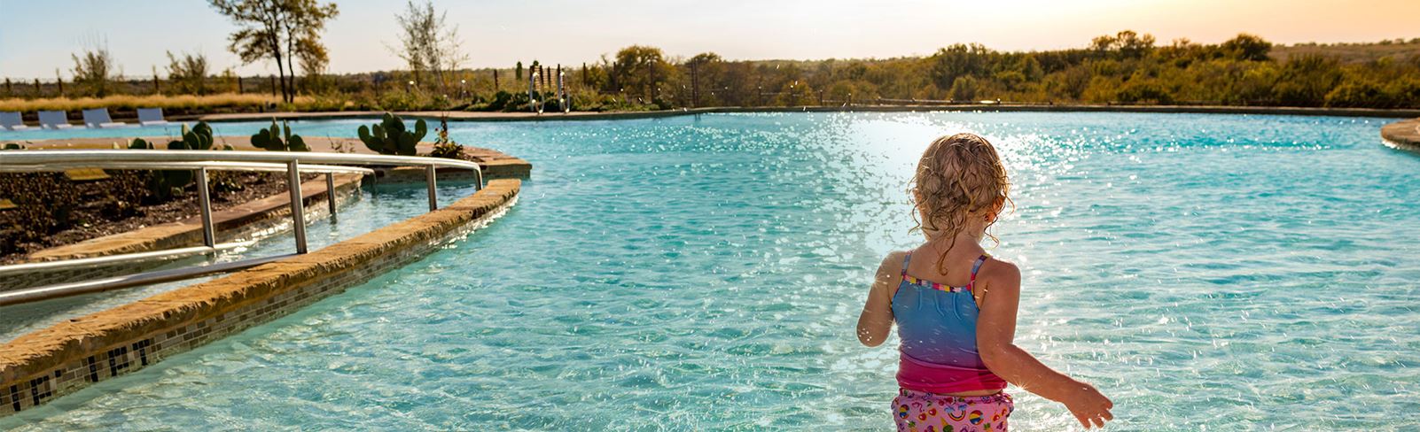 Swimming Pool in Canyon Falls community Northlake TX