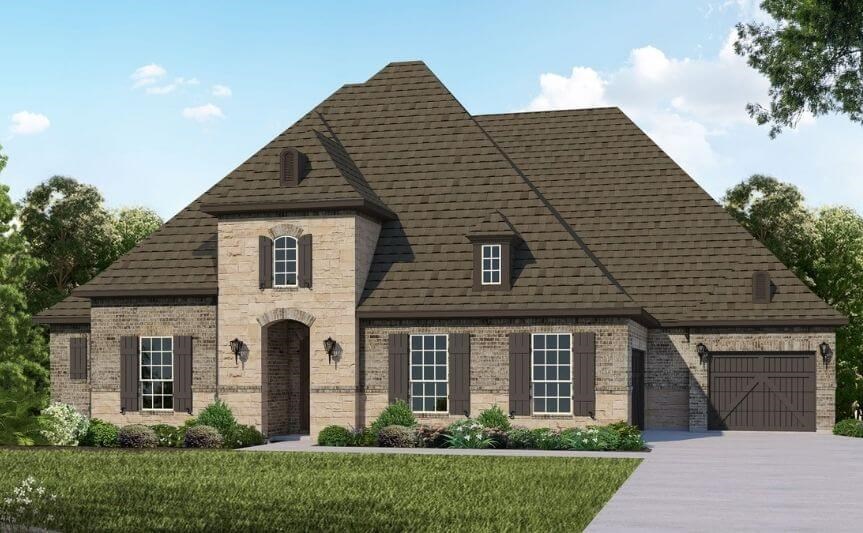 Belclaire Homes Plan B914 Elevation E in Canyon Falls