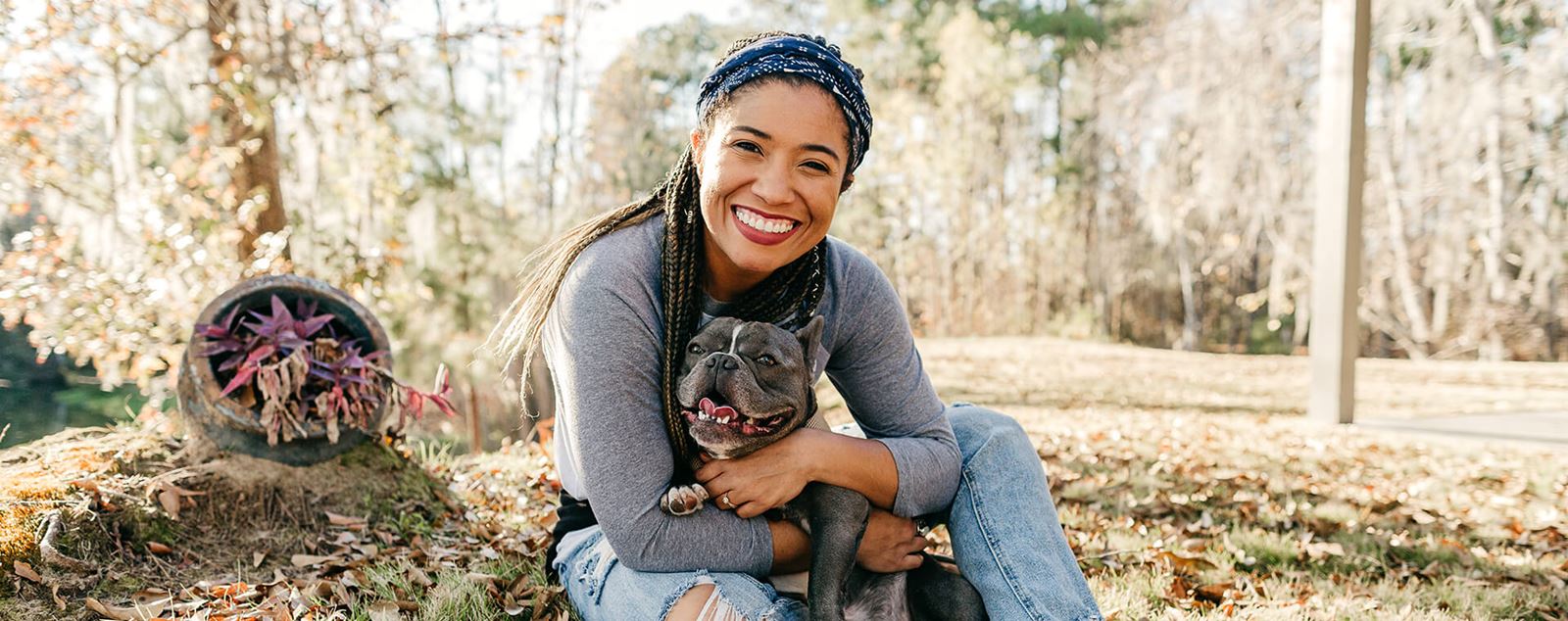 Resident outdoors in Canyon Falls community | Northlake, Argyle, Flower Mound TX