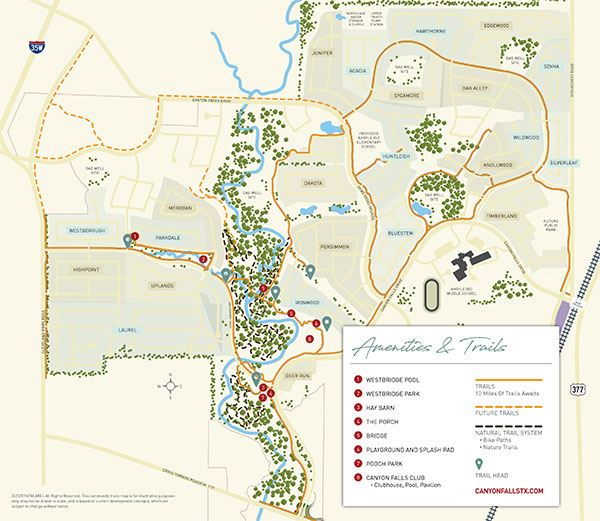 Canyon Falls community map