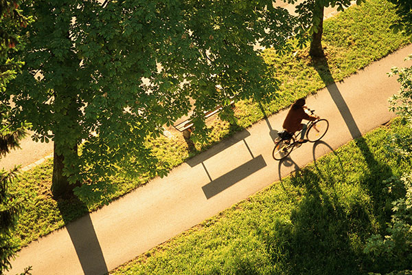 Biking trails in Canyon Falls community Northlake TX