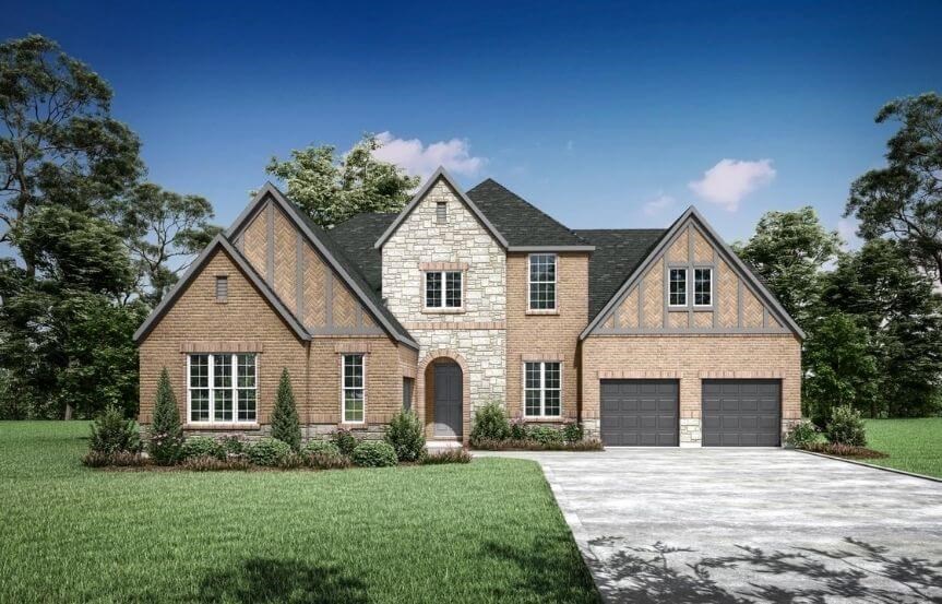 Drees Homes Plan Grantley Elevation B in Canyon Falls
