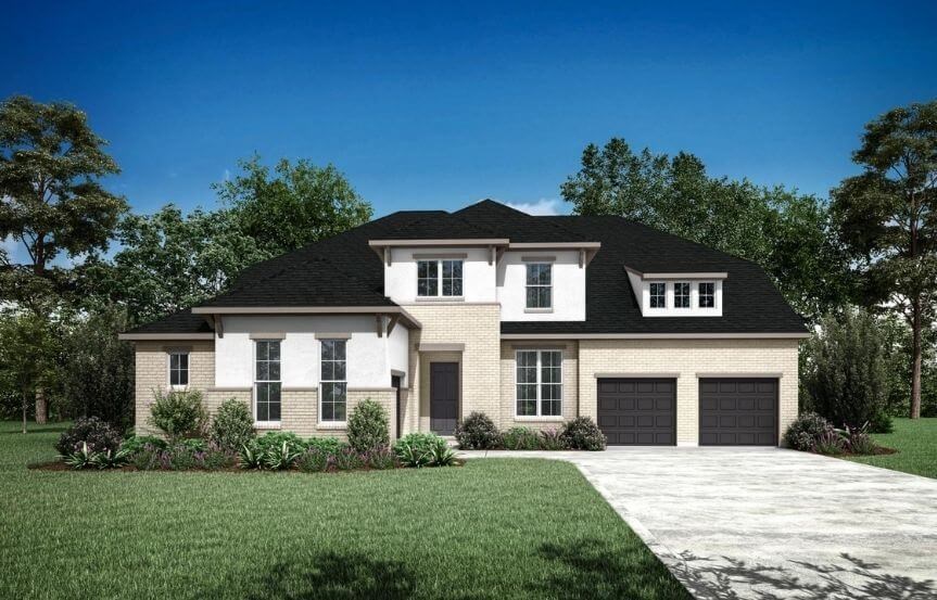 Drees Homes Plan Grantley Elevation C in Canyon Falls
