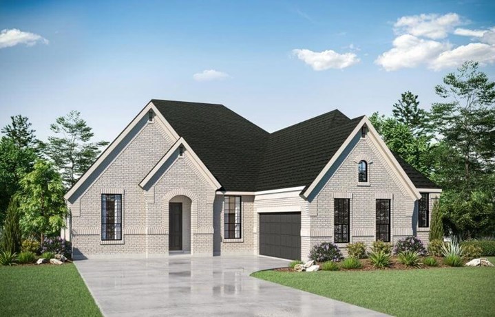 Drees Homes Plan Lorenzo III Elevation A in Canyon Falls