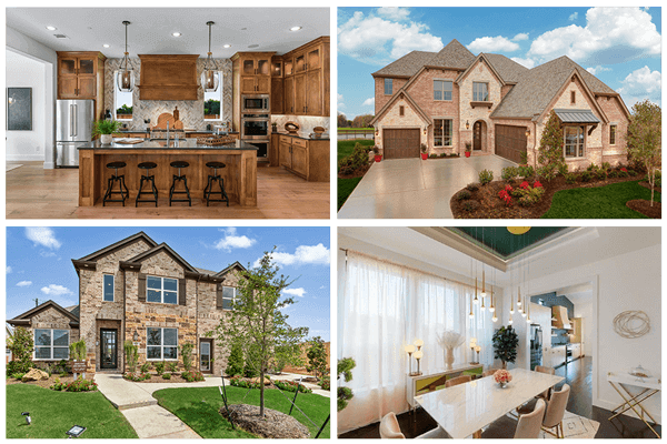 Canyon Falls image collage - new home community in Flower Mound TX