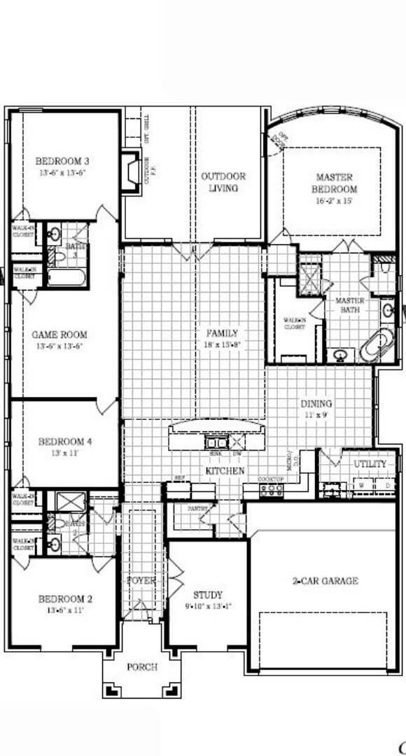 Chesmar Homes Brookville Floorplan in Canyon Falls