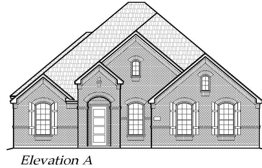 Chesmar Homes Plan Springport Elevation A in Canyon Falls