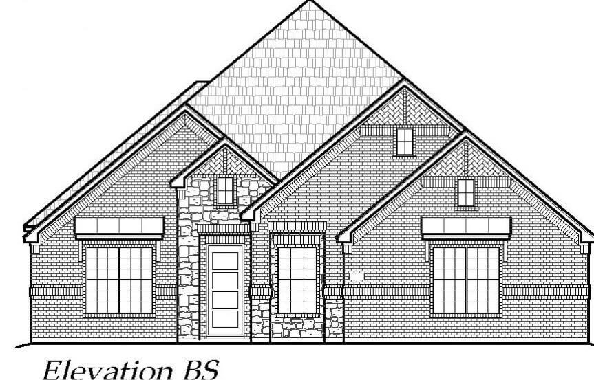 Chesmar Homes Plan Springport Elevation BS in Canyon Falls