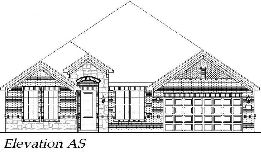 Chesmar Homes Plan Laurel Elevation AS in Canyon Falls