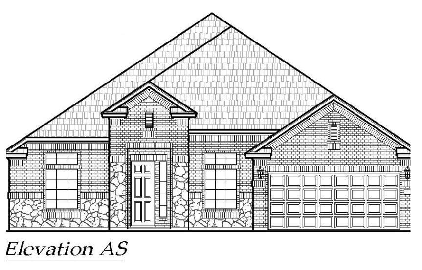Chesmar Homes Plan Brookville Elevation AS in Canyon Falls