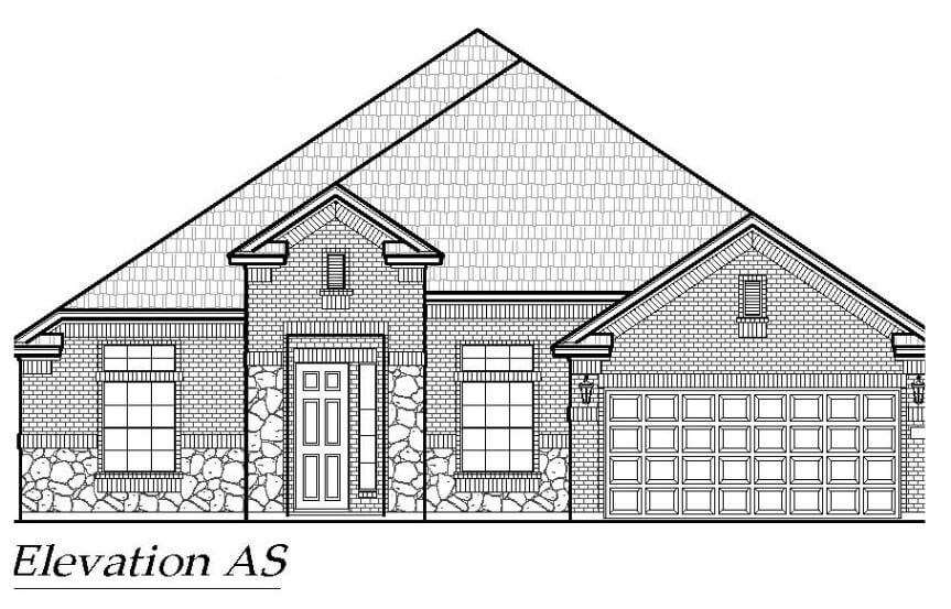 Chesmar Homes Plan Brookville Elevation AS in Canyon Falls
