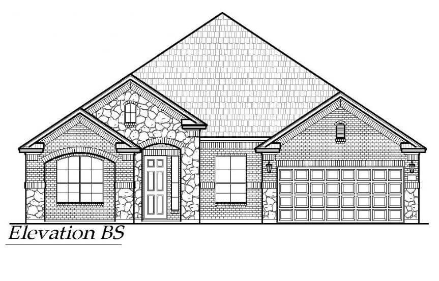 Chesmar Homes Plan Brookville Elevation BS in Canyon Falls