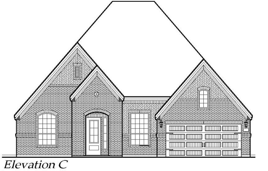 Chesmar Homes Plan Brookville Elevation C in Canyon Falls