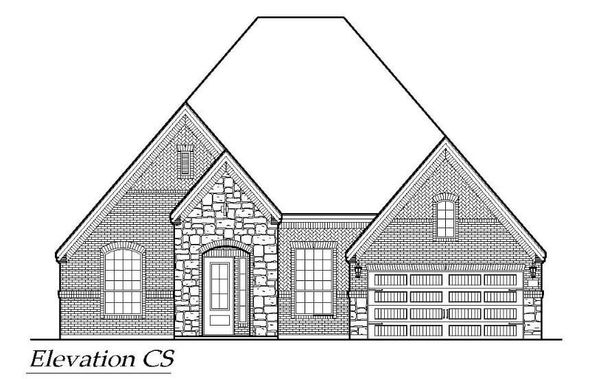 Chesmar Homes Plan Brookville Elevation CS in Canyon Falls