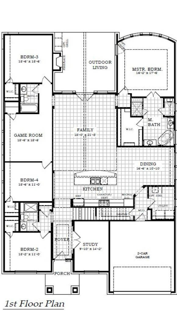 Chesmar Homes Winchester Floorplan in Canyon Falls