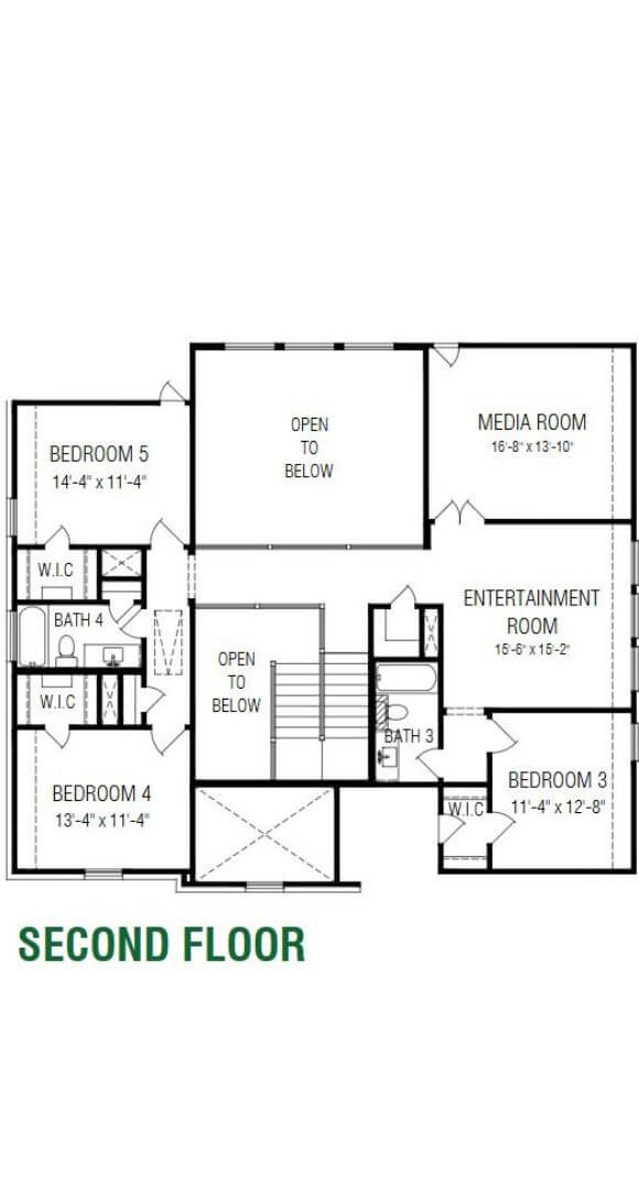 Chesmar Homes Danville Plan Floorplan 2 in TGF